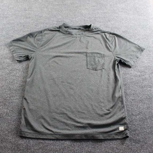 Vuori Shirt Men Large Tradewind Performance Tee Gray Athletic Crewneck Gym Casua - Picture 1 of 7